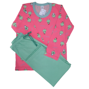 0350 Pijama Neon com Calça Verde 8